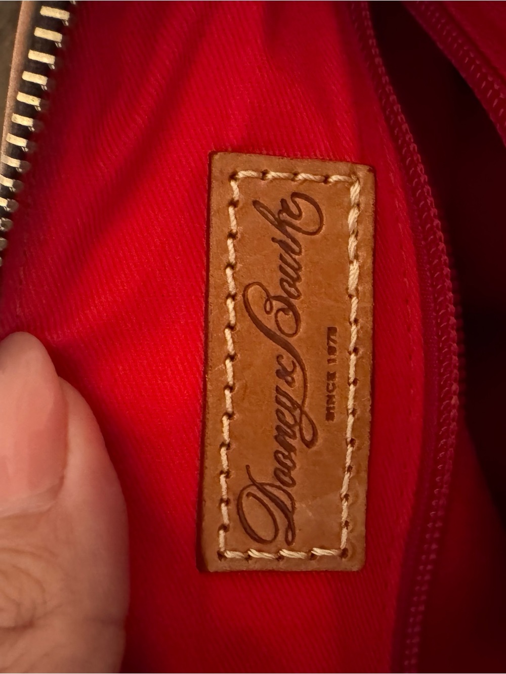 Dooney & Bourke Dark Green Florentine Leather Satchel - Picture 7 of 8